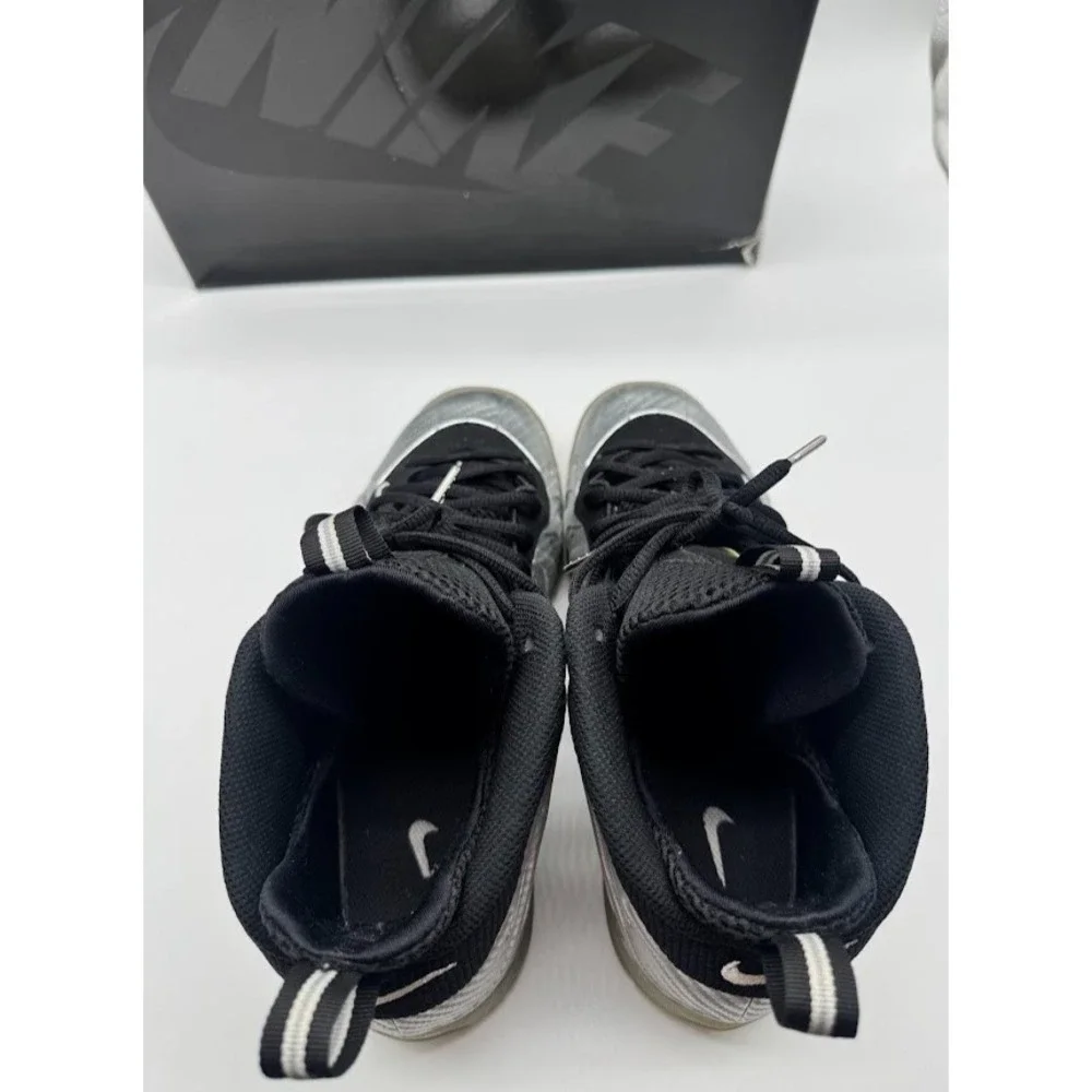 Nike Little Posite Pro GS Metallic Silver Black 644792-007 Youth US 7Y EU40